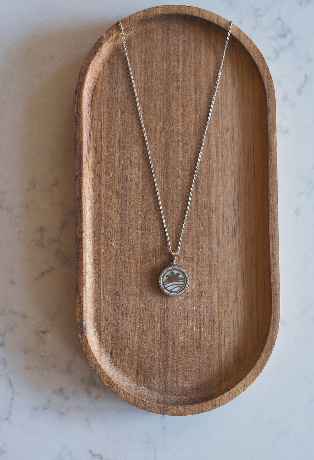 Philippine Sun & Ocean Mother of Pearl Pendant Necklace