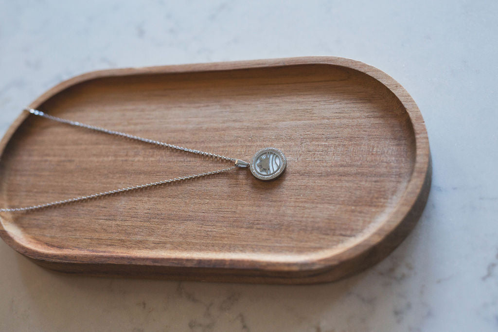 Philippine Sun & Ocean Mother of Pearl Pendant Necklace