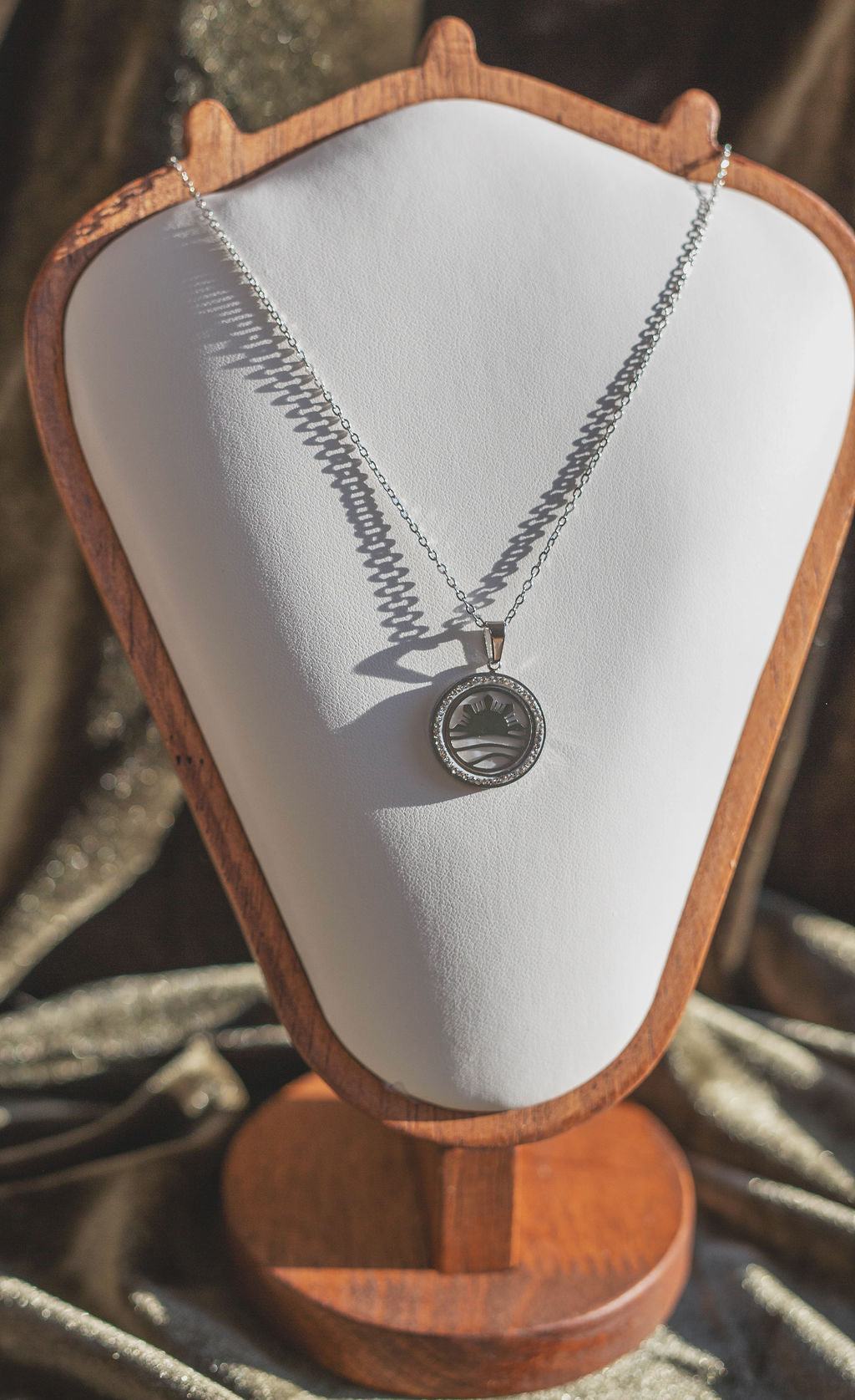 Philippine Sun & Ocean Mother of Pearl Pendant Necklace