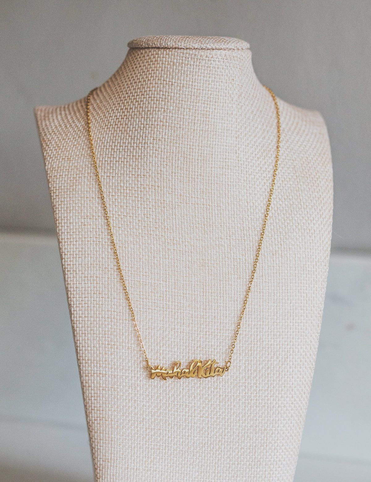 Mahal Kita "I love you" Tagalog Script Necklace