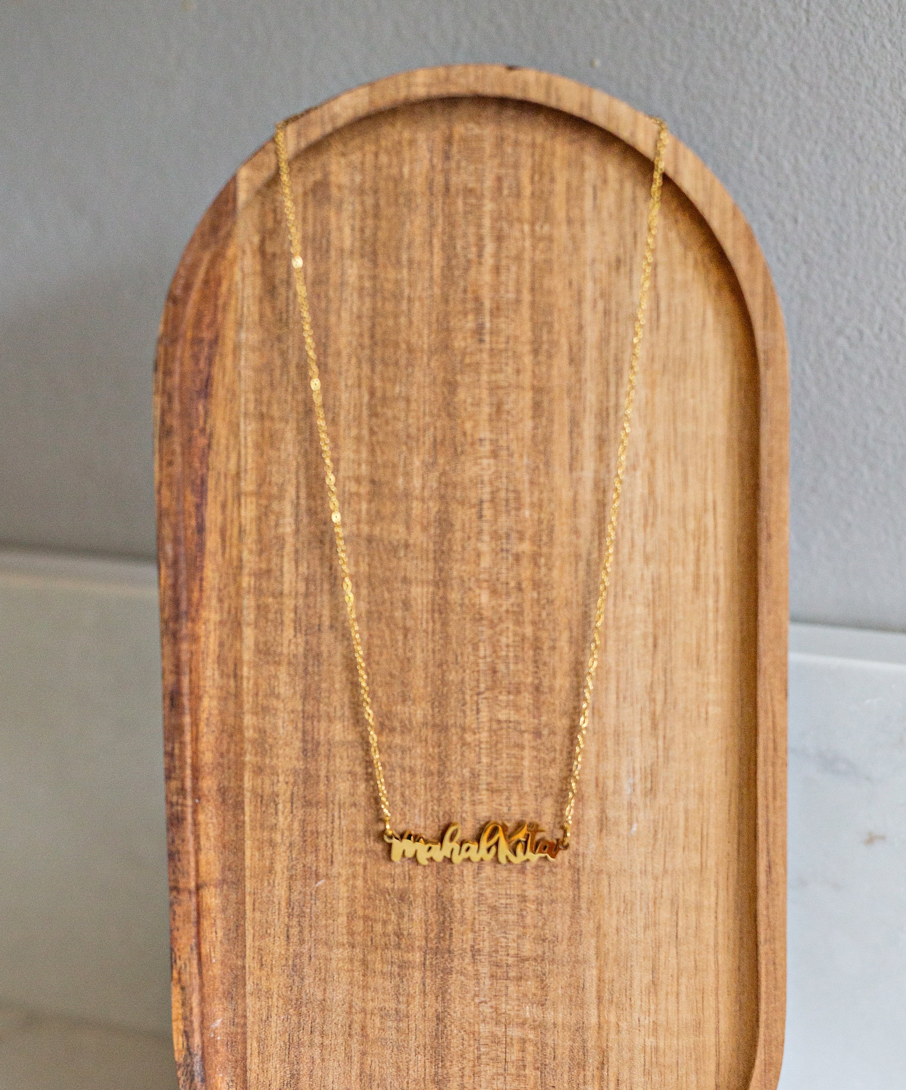 Mahal Kita "I love you" Tagalog Script Necklace