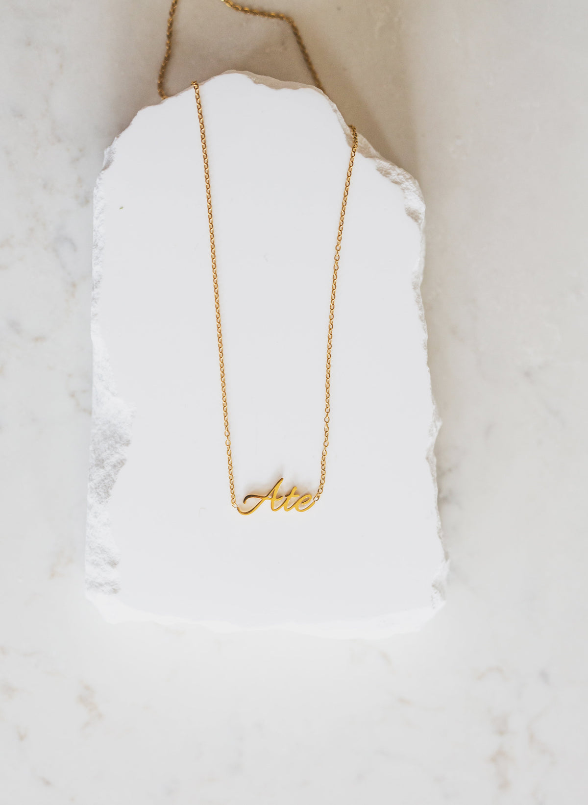Script Ate "Sister" Tagalog Necklace