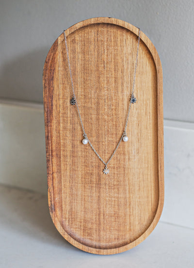 Dainty Philippine Sun and Pearl Necklace
