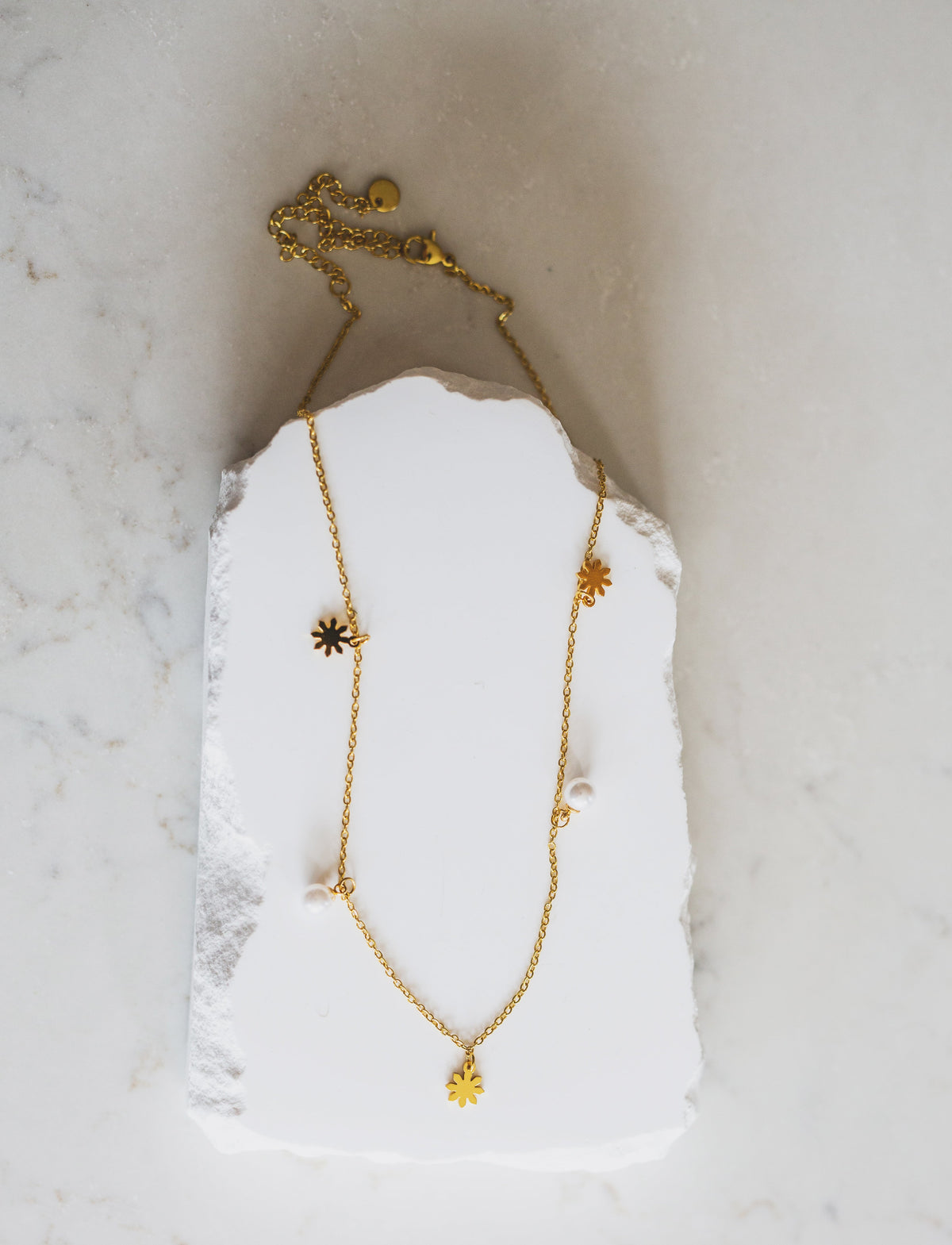 Dainty Philippine Sun and Pearl Necklace