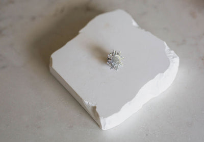 Stainless Philippine Sun Lapel Pin