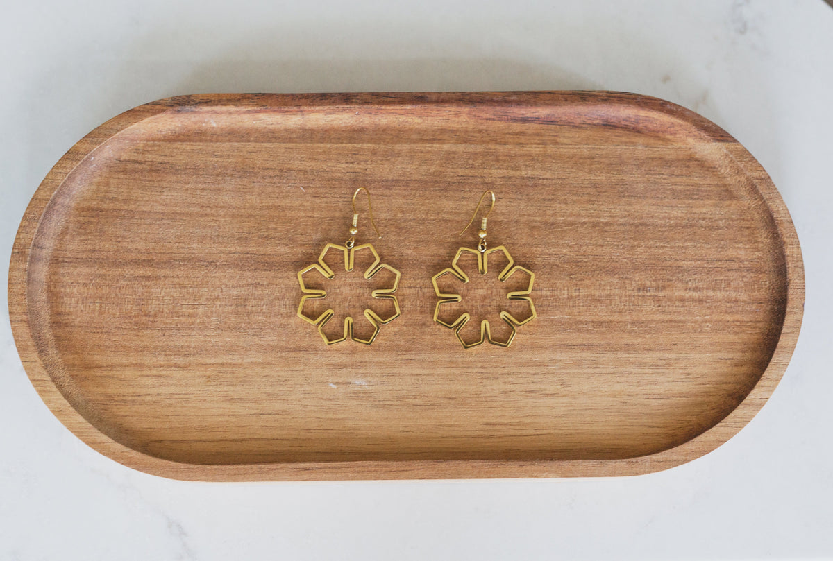 Philippine Sun Outline Dangle Earrings