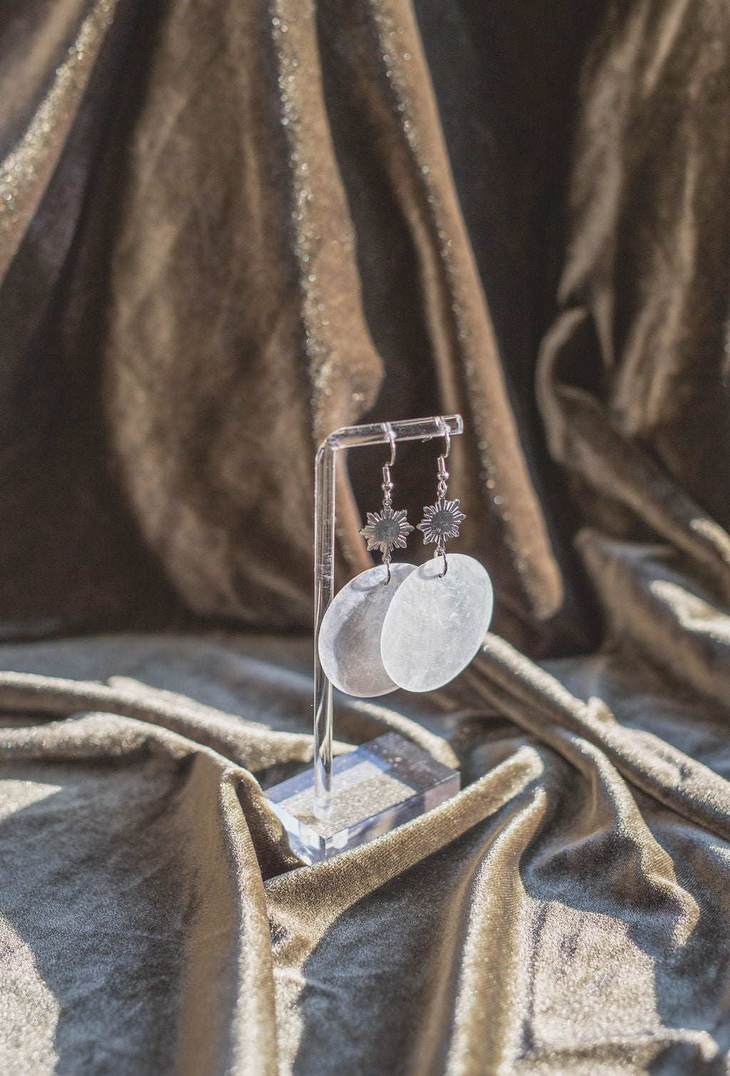 Philippine Sun Statement Capiz Shell Earrigs
