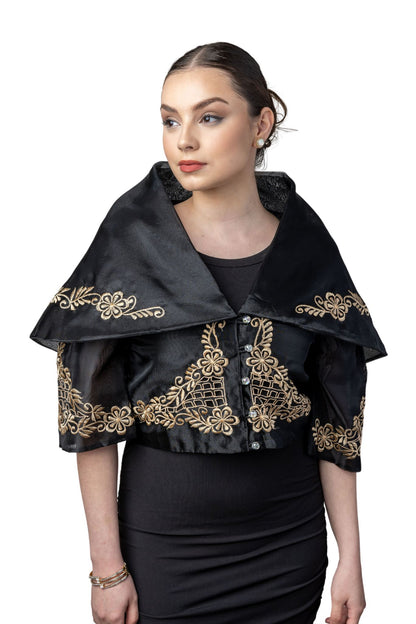WA24 - Maria Clara Balona Black - Filipiniana PH L / Black WA24 - Maria Clara Balona Black - Filipiniana PH L / Black