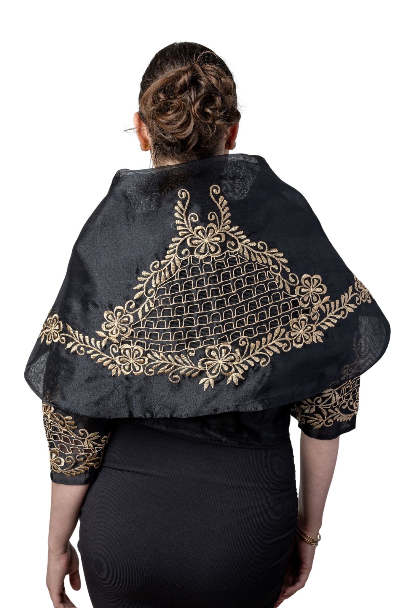 WA24 - Maria Clara Balona Black - Filipiniana PH L / Black WA24 - Maria Clara Balona Black - Filipiniana PH L / Black