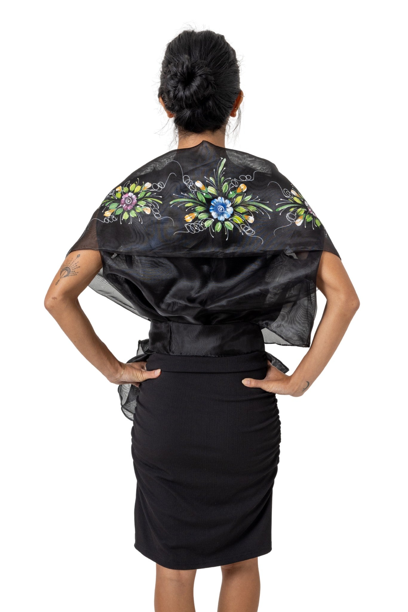WW07 - Filipiniana Wrap-Around Black