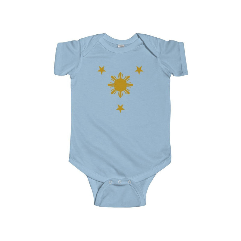 Three Stars & Sun - Infant Onesie 9 Colors Available 12M / Light Blue Kids Clothes