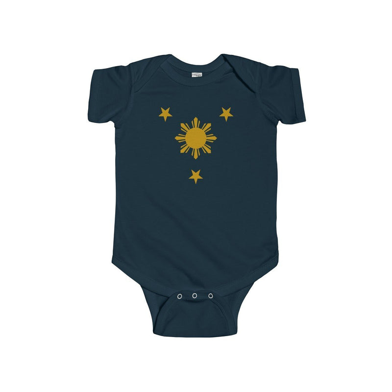 Three Stars & Sun - Infant Onesie 9 Colors Available 12M / Navy Kids Clothes