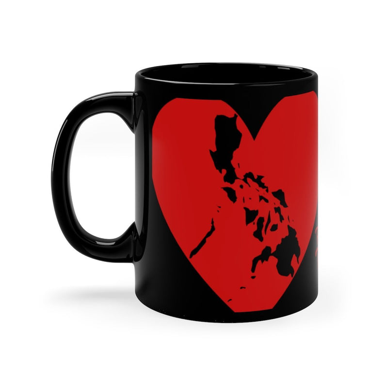 BARONG WAREHOUSE - Pusong Pinoy - Black Mug 11oz