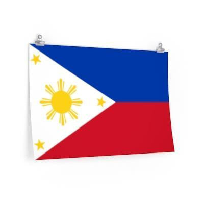 BARONG WAREHOUSE - Filipino Flag - Premium Matte Horizontal Poster