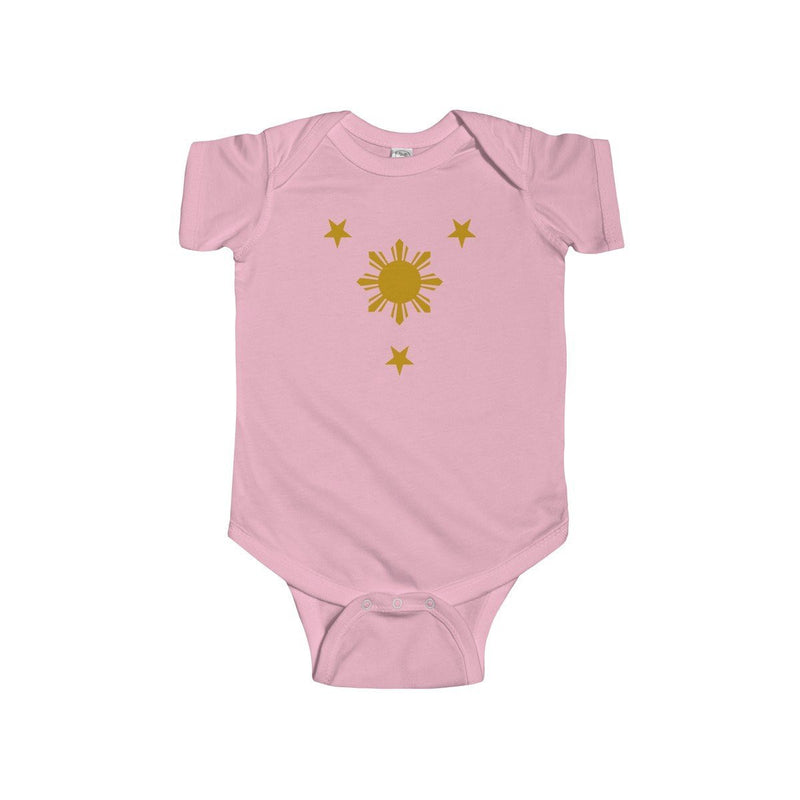 Three Stars & Sun - Infant Onesie 9 Colors Available 12M / Pink Kids Clothes