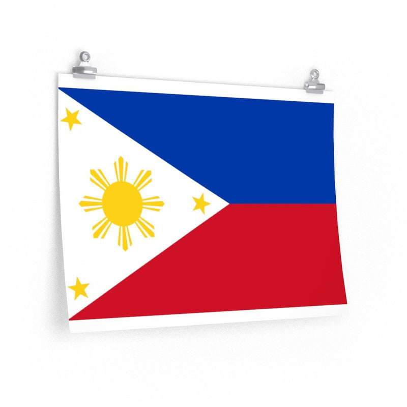 BARONG WAREHOUSE - Filipino Flag - Premium Matte Horizontal Poster 24 × 18