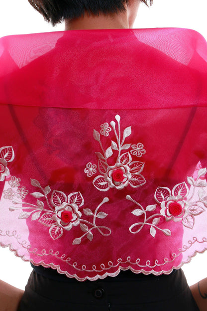 BARONG WAREHOUSE - WA03 - Classic Alampay Fuchsia - Filipiniana