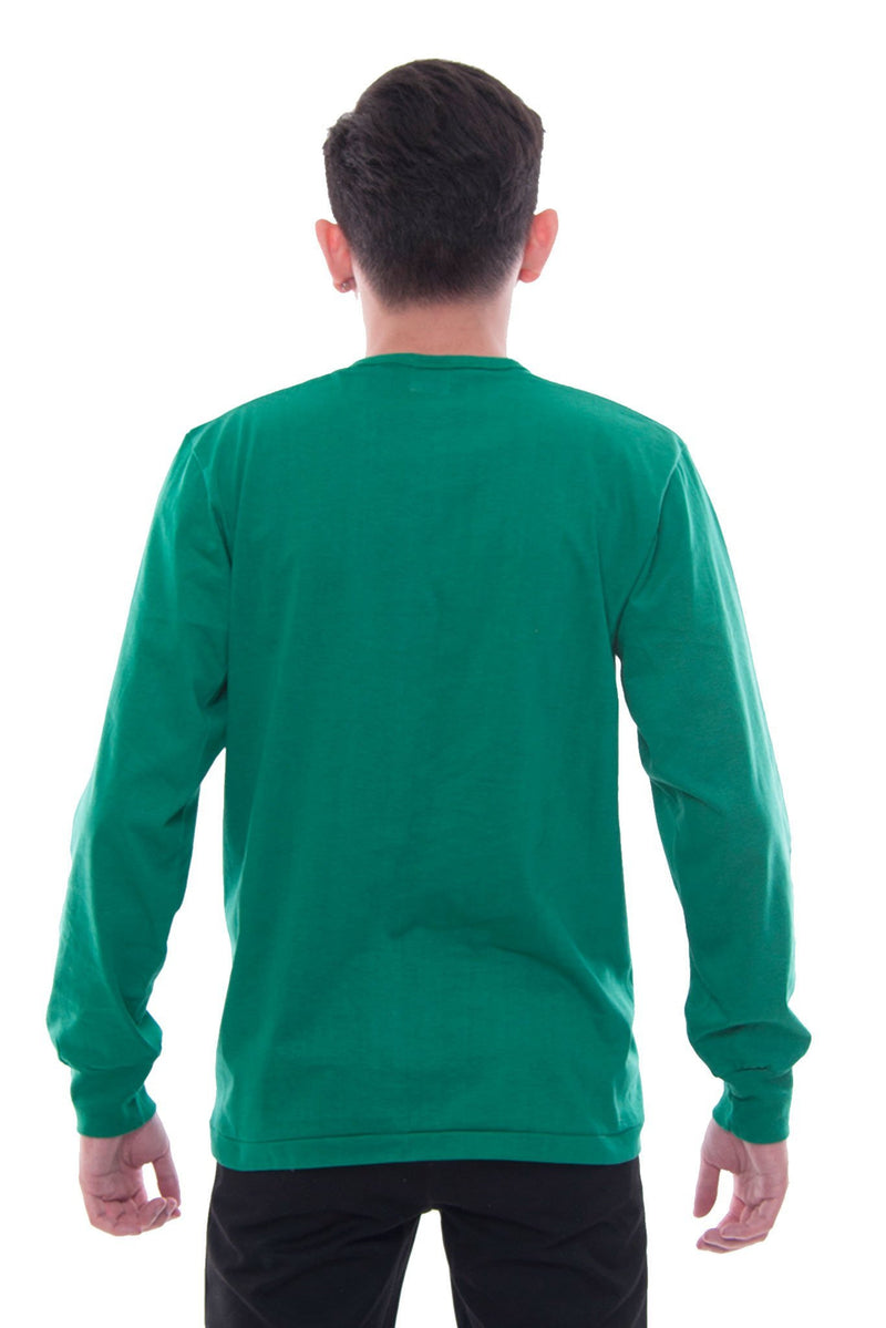 Camisa De Chino - Long-Sleeve Green Shirts