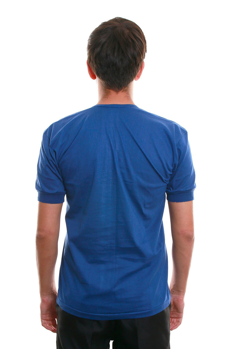 BARONG WAREHOUSE - MUS6 Camisa De Chino - Short-Sleeve Blue Shirts