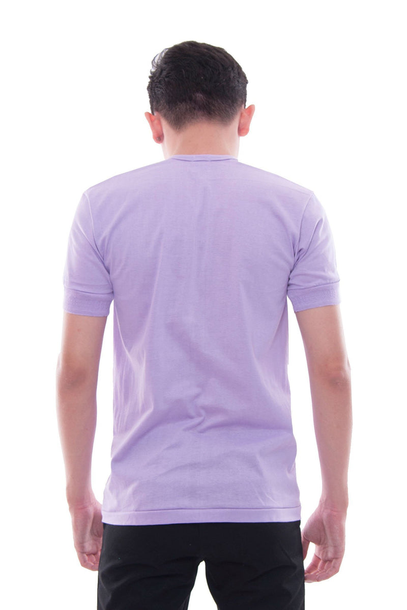 BARONG WAREHOUSE - MUS7 Camisa De Chino - Short-Sleeve Lavender Shirts