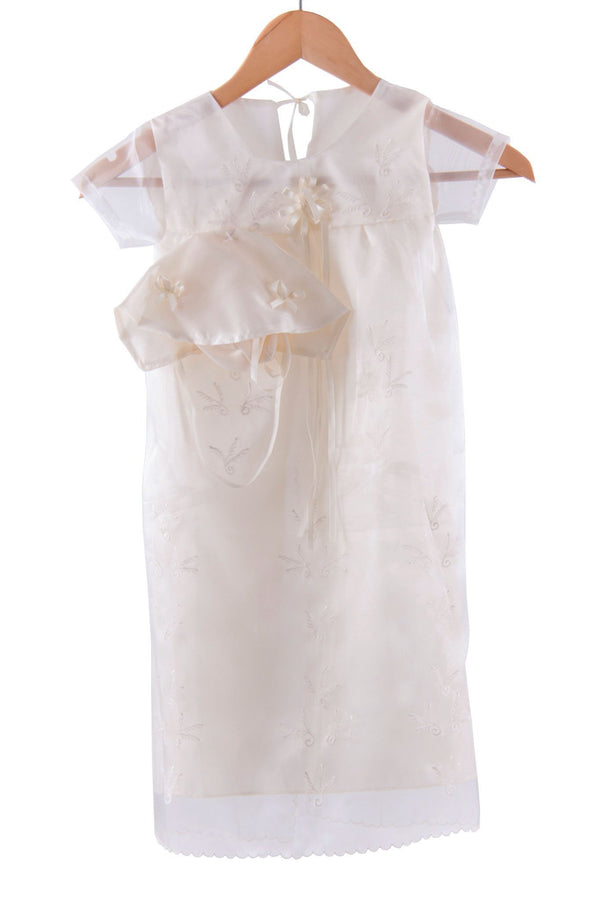BARONG WAREHOUSE - GS02 - Girls' Baptism Dress Beige