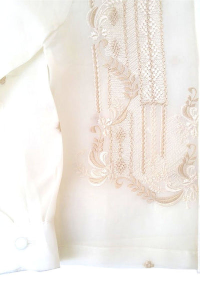 BARONG WAREHOUSE - BJ01 - Boys' Jusi Barong Tagalog Full-Open