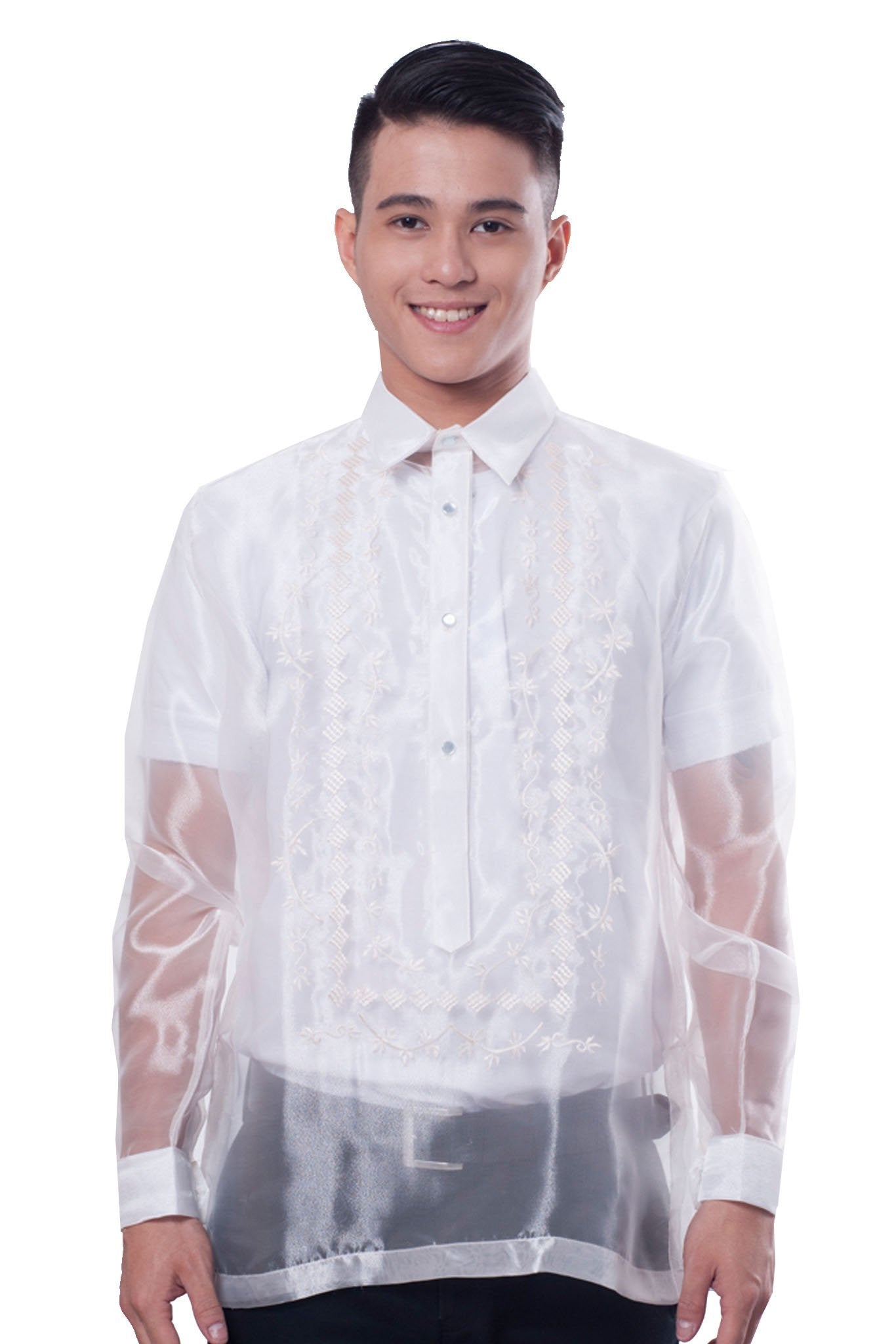 MO01 - Organza Barong Tagalog – BARONG WAREHOUSE