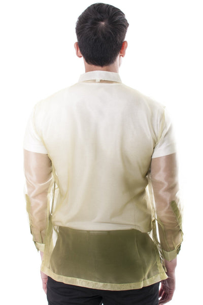 BARONG WAREHOUSE - MO14 - Organza Barong Tagalog Green