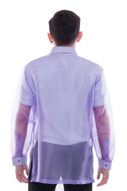 BARONG WAREHOUSE - MO18 - Organza Barong Tagalog Purple
