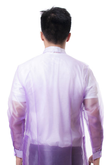 BARONG WAREHOUSE - MO16 - Organza Barong Tagalog Lavender