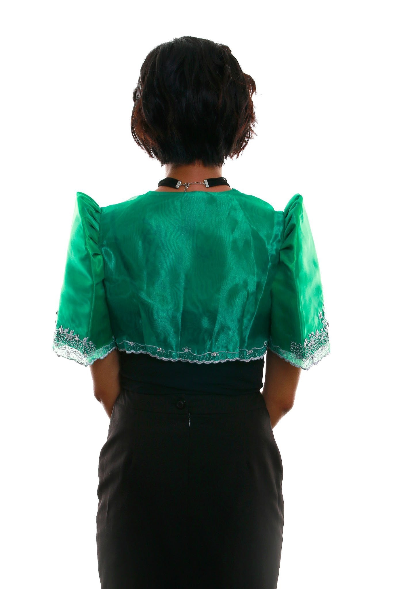 WR07 - Mestiza Bolero Green - Filipiniana PH L / Green WR07 - Mestiza Bolero Green - Filipiniana PH L / Green