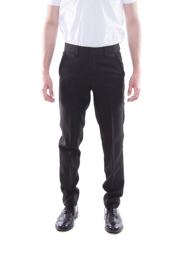 BARONG WAREHOUSE - MP02 Mens Skinny Fit Formal Slacks Black Pants