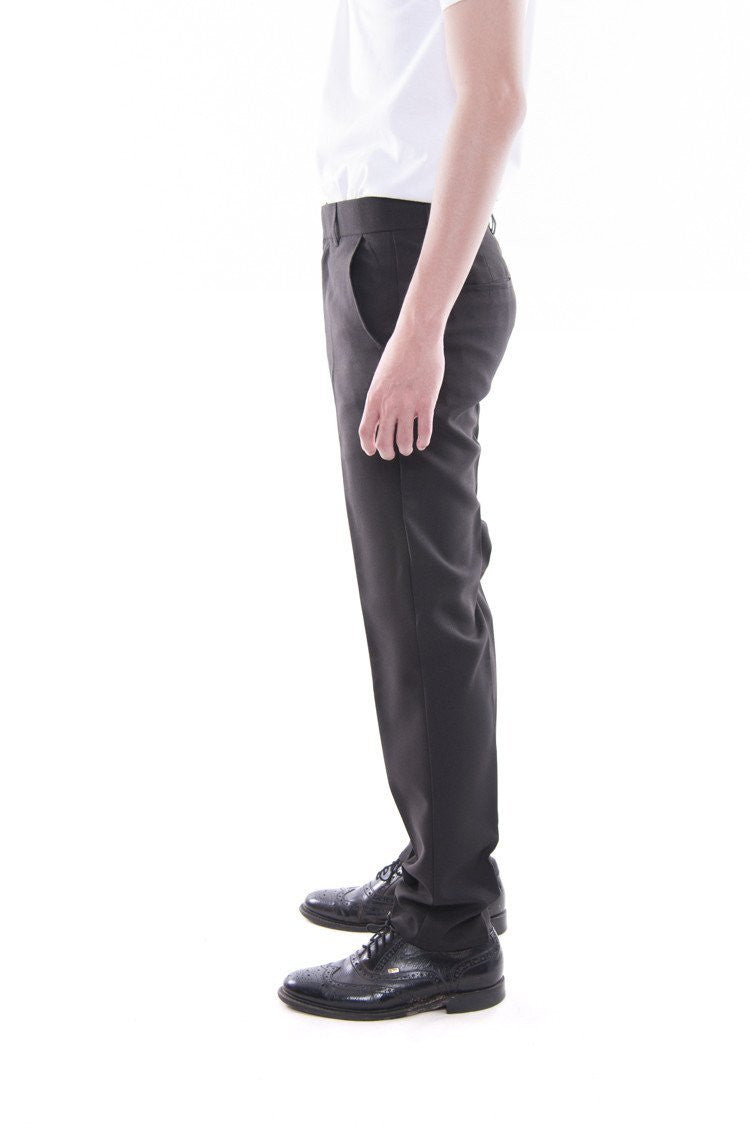 BARONG WAREHOUSE - MP02 Mens Skinny Fit Formal Slacks Black Pants