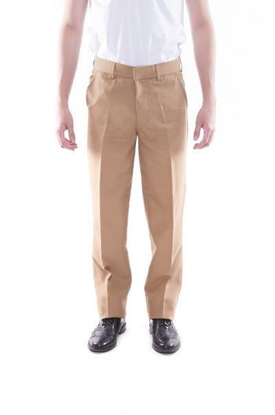 BARONG WAREHOUSE - MP04 - PRE-ORDER - Men's Regular Fit Wool Slacks Tan