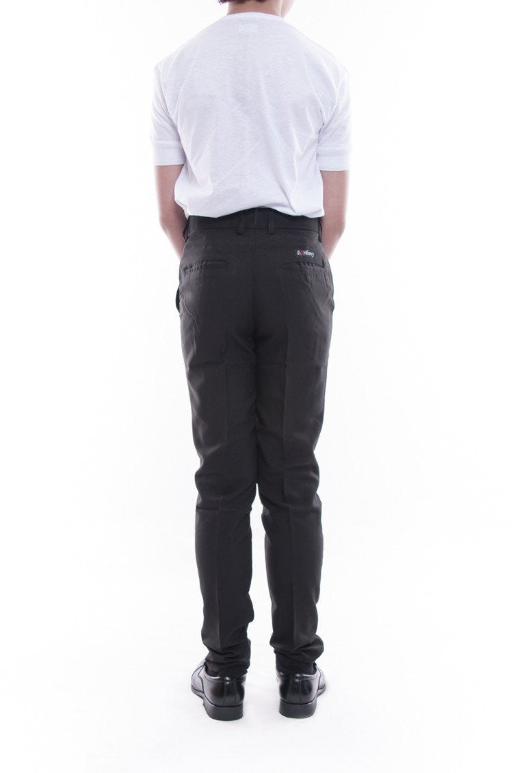 BARONG WAREHOUSE - BP01 - PRE-ORDER - Boy's Skinny Fit Formal Slacks Black