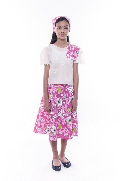 BARONG WAREHOUSE - GS05 - MADE-TO-ORDER - Girls' Baro't Saya Floral Set 001