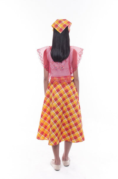 BARONG WAREHOUSE - GS04 - MADE-TO-ORDER - Girls' Baro't Saya Red Set