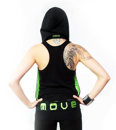 BARONG WAREHOUSE - BY:CHelo Reversible Hoodie - Bright Green and Black