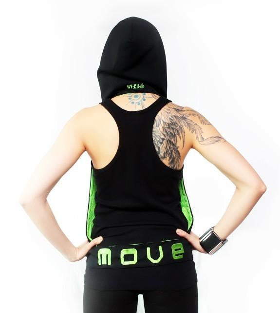 BARONG WAREHOUSE - BY:CHelo Reversible Hoodie - Bright Green and Black