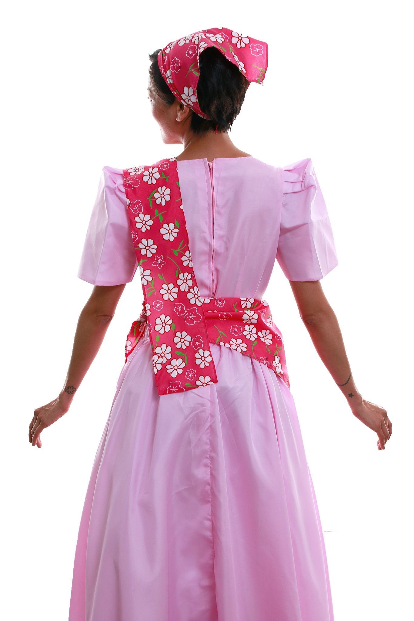 WS19 Balintawak Gina Dress Pink Filipiniana