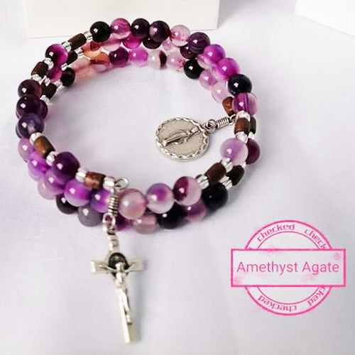 BARONG WAREHOUSE - FR05 - Rosary Bracelet Amethyst Agate