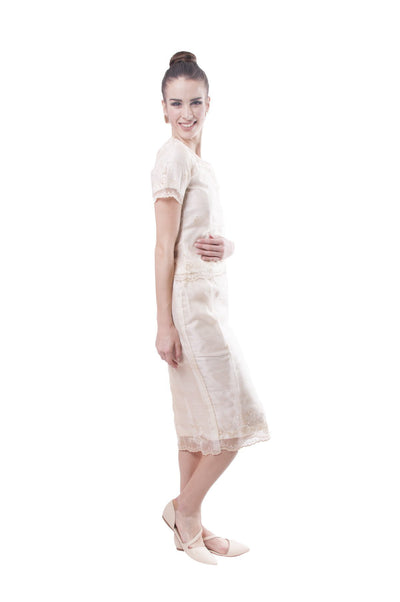 BARONG WAREHOUSE - WS01 - Baro't Saya Organza Midi - Filipiniana