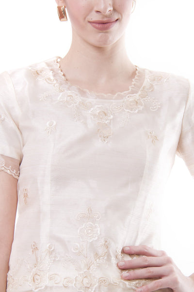 BARONG WAREHOUSE - WS01 - Baro't Saya Organza Midi - Filipiniana