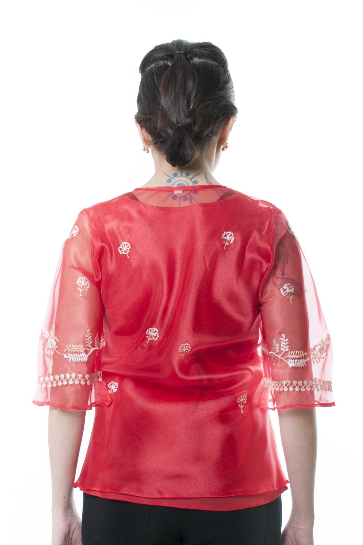 BARONG WAREHOUSE - WK02 - Classic Kimona Red - Filipiniana