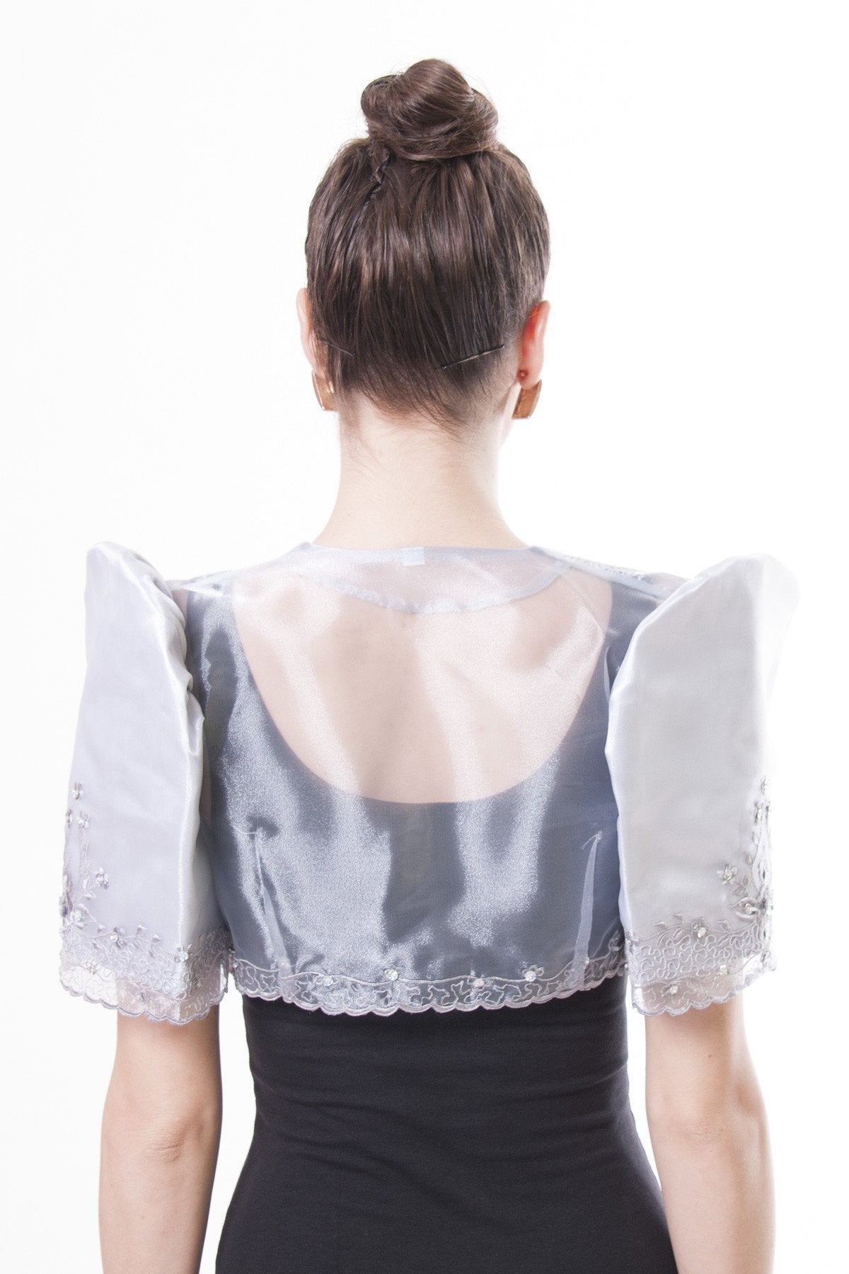 WR10 Mestiza Bolero Silver Filipiniana