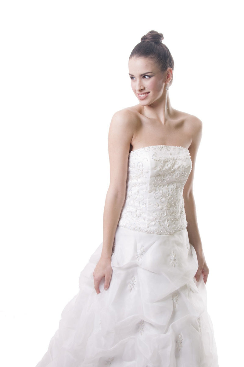 BARONG WAREHOUSE - ID04 Bridal Crumpled Gown Wedding