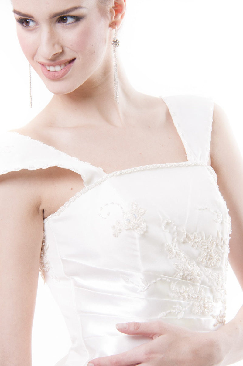 BARONG WAREHOUSE - ID02 Bridal Satin Floor Length Gown Wedding