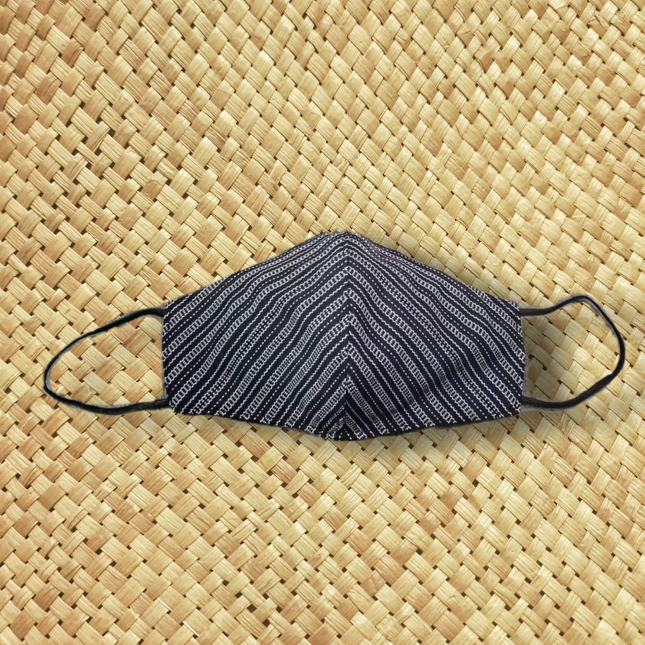 FX06 - Banaue, Ifugao Hand-Woven Face Mask - Black
