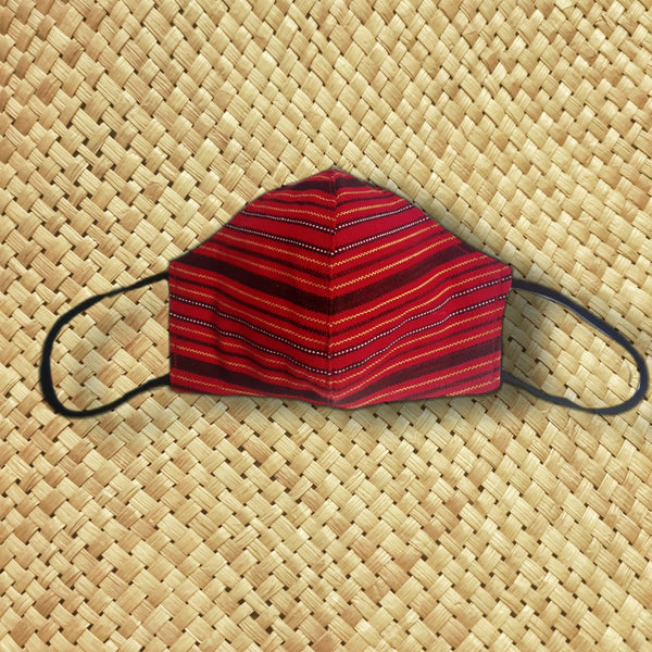 FX05 - Banaue, Ifugao Hand-Woven Face Mask - Red