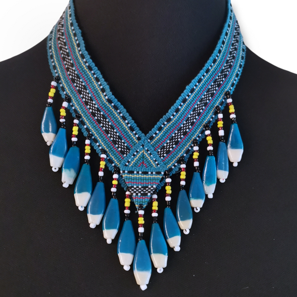 Coconut Beads Necklace ๑ Bracelet ๑ Belt ๑ Waist Beads ⋙ SET of 5 –  Primitive Tribal Craft
